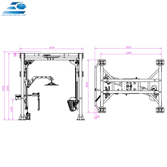 MÁY QUẤN MÀNG CO PALLET TAY QUAY TỰ ĐỘNG