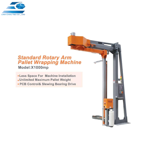 MÁY QUẤN MÀNG PALLET CÁNH TAY QUAY