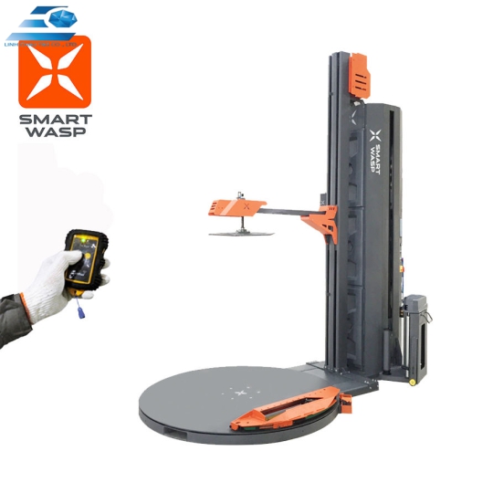 Máy quấn màng pallet hoàn toàn tự động, máy quấn màng co, máy quấn màng tự động đa chức năng