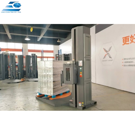 Máy quấn màng bọc pallet tự động hoàn toàn M, máy quấn màng co pallet.